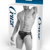 Cruze Buckle Up Zipper Jockstrap - Black - Medium/Small