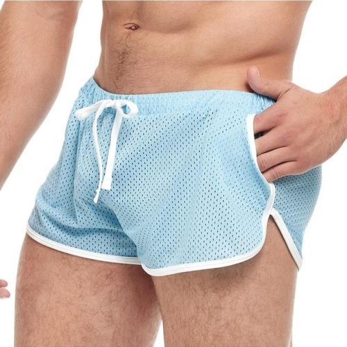 goal line side split mesh booty shorts small medium blue 2bb6252a 07d3 4f38 a01d 9ba1204cc118