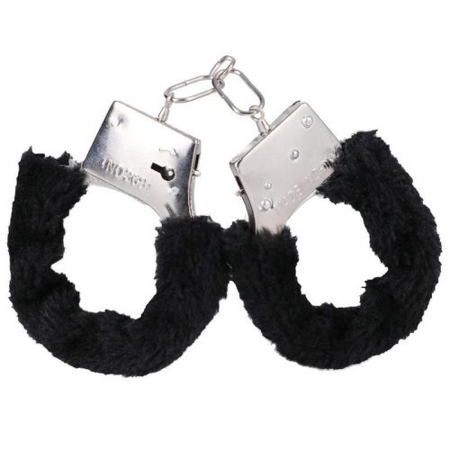 in a bag furry handcuffs black e76cc64f ce1b 4c07 bc56 9c2c233638dc