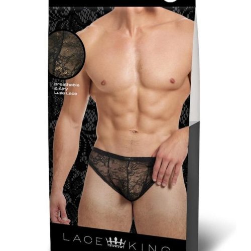 Lace King Lace Bikini - Black - Large/Medium